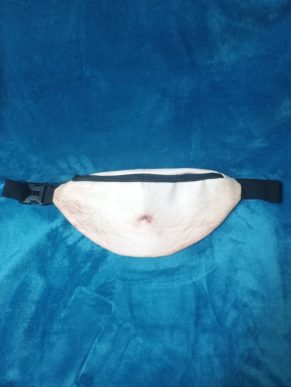 Novelty Beige 'Belly' Waist Pack - Unbranded Funny Fanny Pack